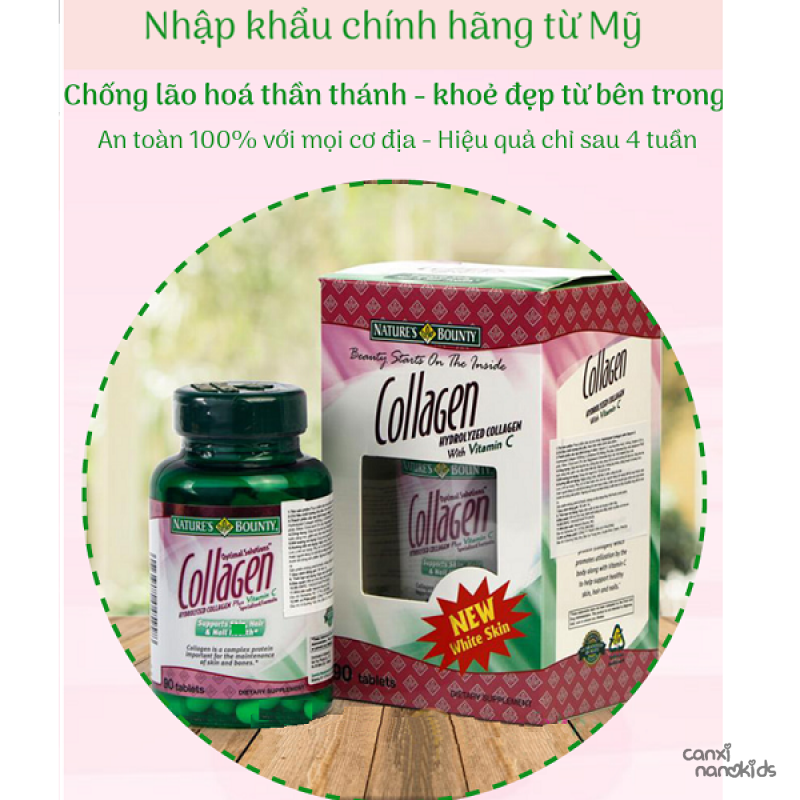 Đẹp Da Với Collagen Thuỷ Phân – Hydrolyzed Collagen With Vitamin C